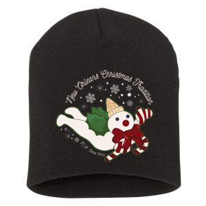 New Orleans Mr Bingle Christmas Tradition Snowmen Christmas Short Acrylic Beanie