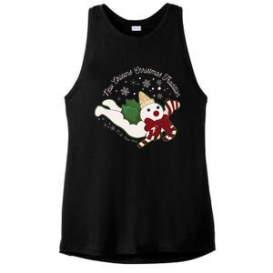 New Orleans Mr Bingle Christmas Tradition Snowmen Christmas Ladies PosiCharge Tri-Blend Wicking Tank