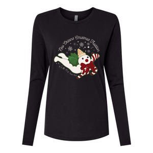 New Orleans Mr Bingle Christmas Tradition Snowmen Christmas Womens Cotton Relaxed Long Sleeve T-Shirt