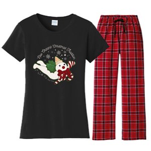 New Orleans Mr Bingle Christmas Tradition Snowmen Christmas Women's Flannel Pajama Set