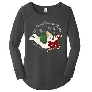 New Orleans Mr Bingle Christmas Tradition Snowmen Christmas Women's Perfect Tri Tunic Long Sleeve Shirt