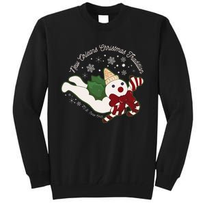 New Orleans Mr Bingle Christmas Tradition Snowmen Christmas Tall Sweatshirt