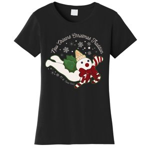 New Orleans Mr Bingle Christmas Tradition Snowmen Christmas Women's T-Shirt