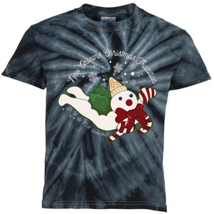 New Orleans Mr Bingle Christmas Tradition Snowmen Christmas Kids Tie-Dye T-Shirt