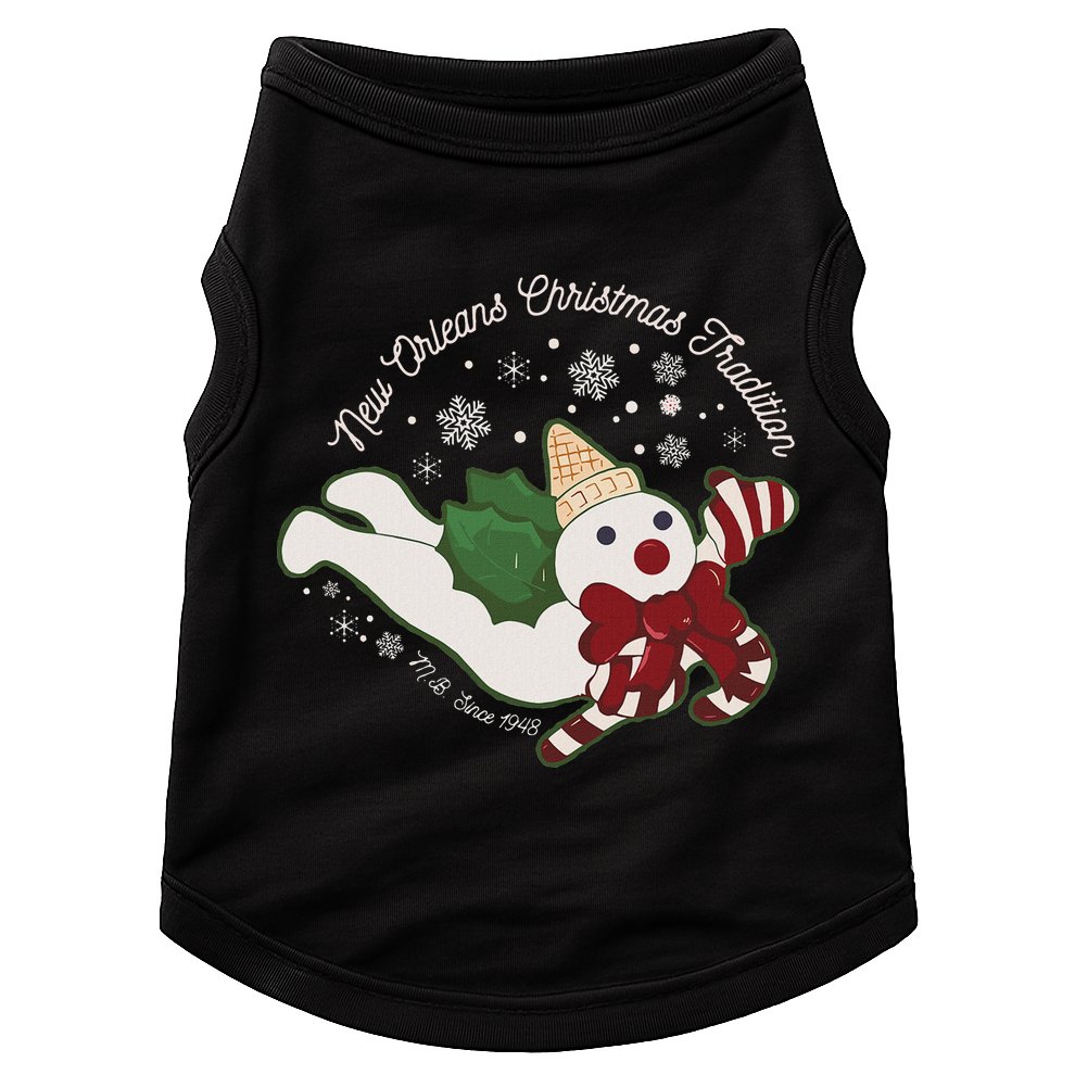 New Orleans Mr Bingle Christmas Tradition Snowmen Christmas Doggie Tank
