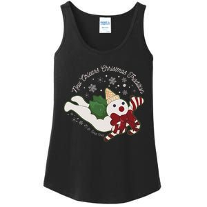 New Orleans Mr Bingle Christmas Tradition Snowmen Christmas Ladies Essential Tank