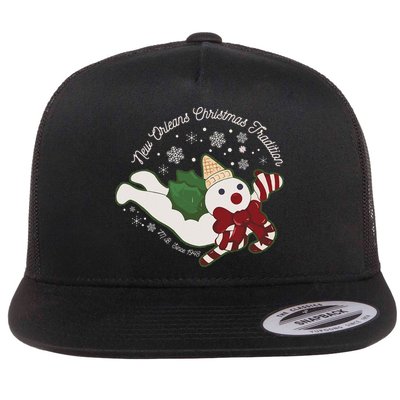 New Orleans Mr Bingle Christmas Tradition Snowmen Christmas Flatbill Hat
