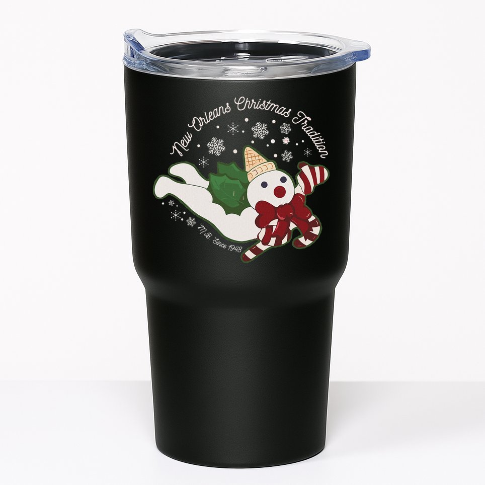 New Orleans Mr Bingle Christmas Tradition Snowmen Christmas Tumbler