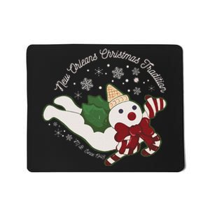 New Orleans Mr Bingle Christmas Tradition Snowmen Christmas Mousepad