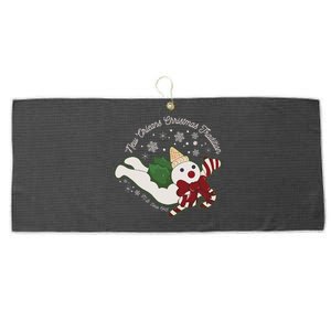 New Orleans Mr Bingle Christmas Tradition Snowmen Christmas Large Microfiber Waffle Golf Towel