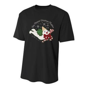 New Orleans Mr Bingle Christmas Tradition Snowmen Christmas Youth Performance Sprint T-Shirt