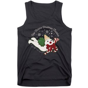 New Orleans Mr Bingle Christmas Tradition Snowmen Christmas Tank Top