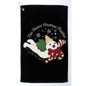 New Orleans Mr Bingle Christmas Tradition Snowmen Christmas Platinum Collection Golf Towel