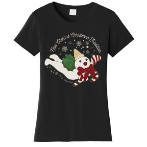 New Orleans Mr Bingle Christmas Tradition Snowmen Christmas Women's T-Shirt