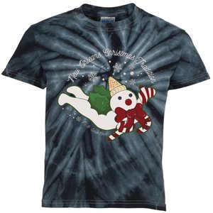 New Orleans Mr Bingle Christmas Tradition Snowmen Christmas Kids Tie-Dye T-Shirt