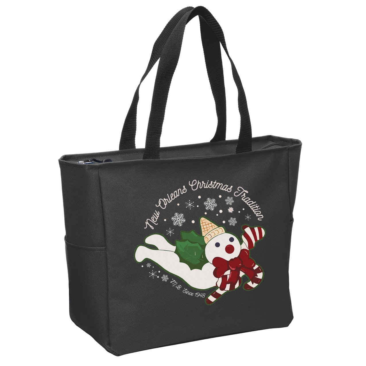 New Orleans Mr Bingle Christmas Tradition Snowmen Christmas Zip Tote Bag