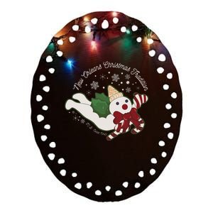 New Orleans Mr Bingle Christmas Tradition Snowmen Christmas Ceramic Oval Ornament