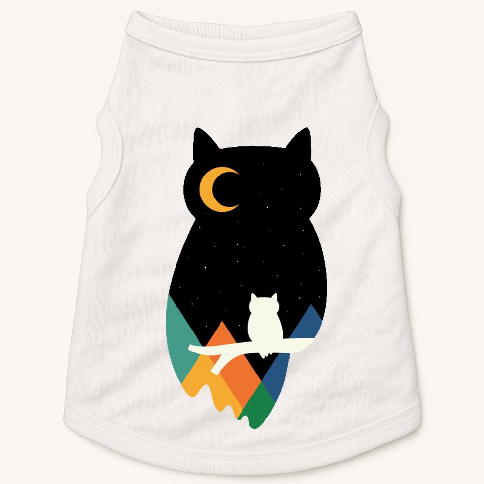 Night Owl Moon Pyramid Doggie Tank