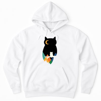 Night Owl Moon Pyramid Hoodie