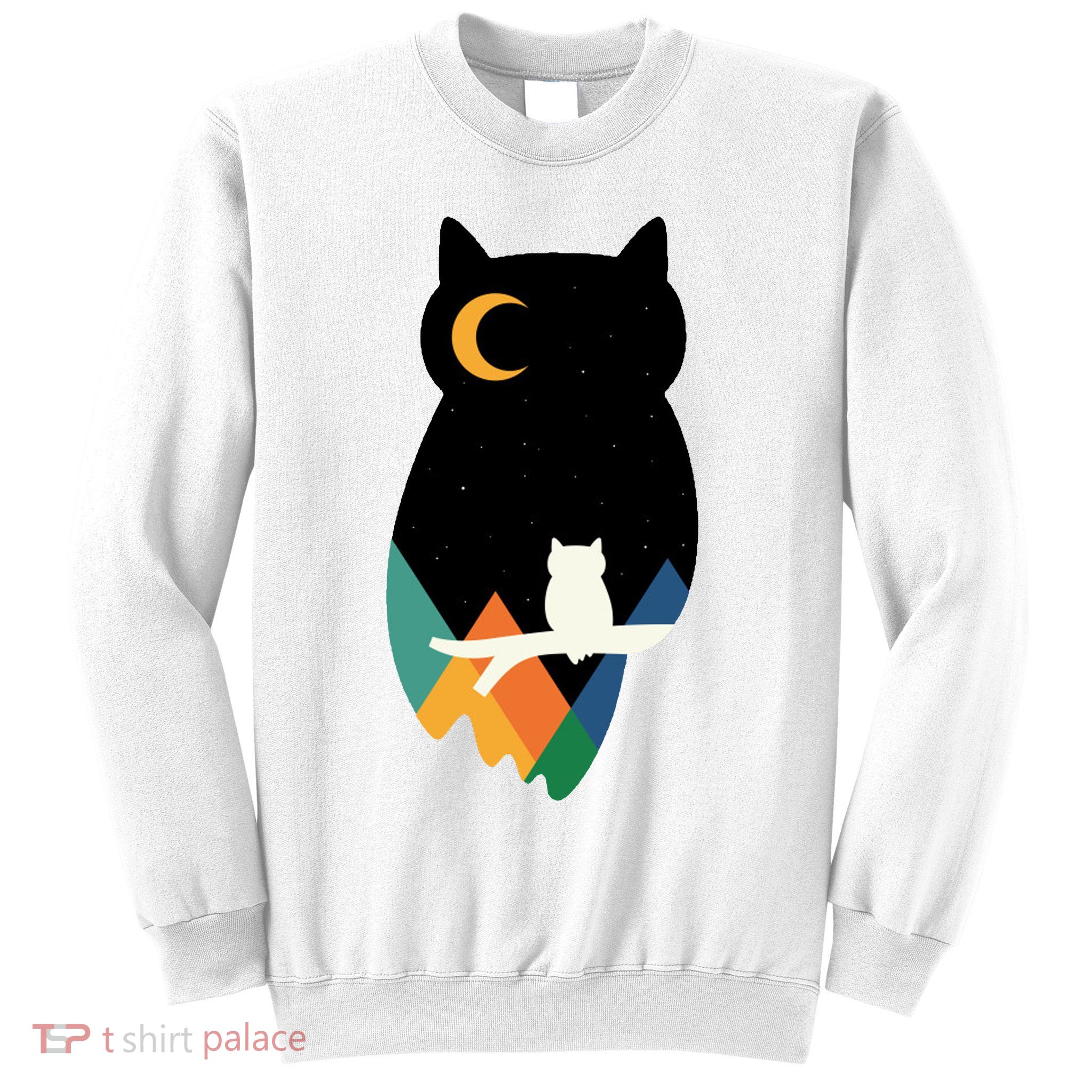 Night Owl Moon Pyramid Sweatshirt