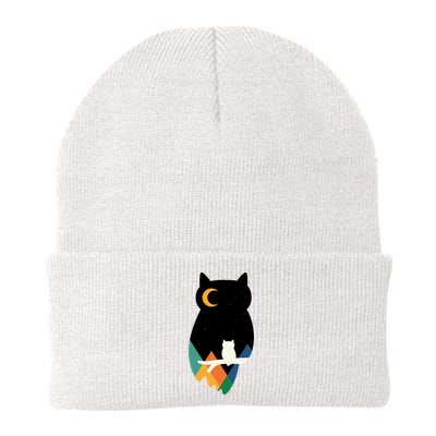 Night Owl Moon Pyramid Beanie
