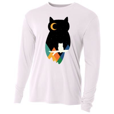 Night Owl Moon Pyramid Cooling Performance Long Sleeve Crew