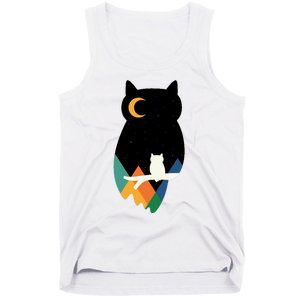 Night Owl Moon Pyramid Tank Top