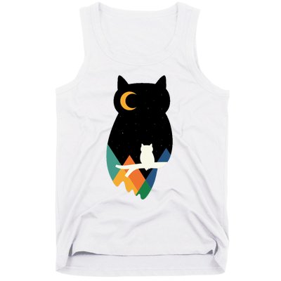 Night Owl Moon Pyramid Tank Top