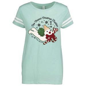 New Orleans Mr Bingle Christmas Tradition Snowmen Christmas Enza Ladies Jersey Football T-Shirt