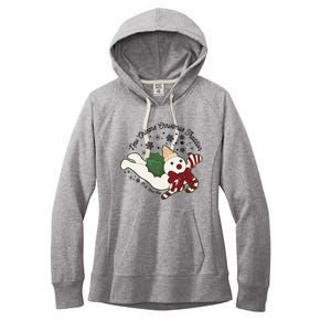 New Orleans Mr Bingle Christmas Tradition Snowmen Christmas Women's Fleece Hoodie