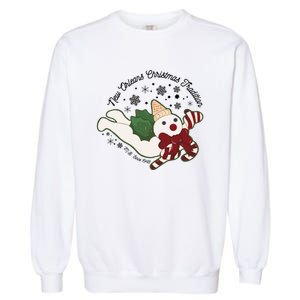 New Orleans Mr Bingle Christmas Tradition Snowmen Christmas Garment-Dyed Sweatshirt