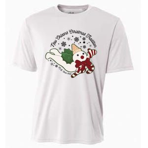 New Orleans Mr Bingle Christmas Tradition Snowmen Christmas Cooling Performance Crew T-Shirt