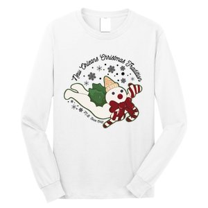 New Orleans Mr Bingle Christmas Tradition Snowmen Christmas Long Sleeve Shirt