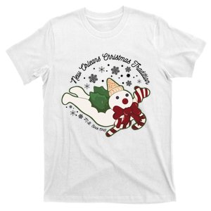 New Orleans Mr Bingle Christmas Tradition Snowmen Christmas T-Shirt