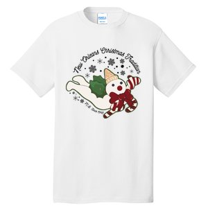 New Orleans Mr Bingle Christmas Tradition Snowmen Christmas Tall T-Shirt