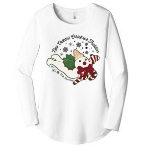 New Orleans Mr Bingle Christmas Tradition Snowmen Christmas Women's Perfect Tri Tunic Long Sleeve Shirt