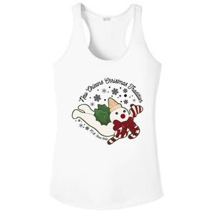 New Orleans Mr Bingle Christmas Tradition Snowmen Christmas Ladies PosiCharge Competitor Racerback Tank