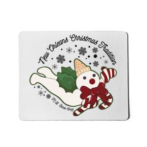 New Orleans Mr Bingle Christmas Tradition Snowmen Christmas Mousepad