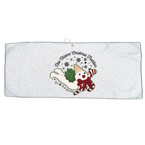 New Orleans Mr Bingle Christmas Tradition Snowmen Christmas Large Microfiber Waffle Golf Towel