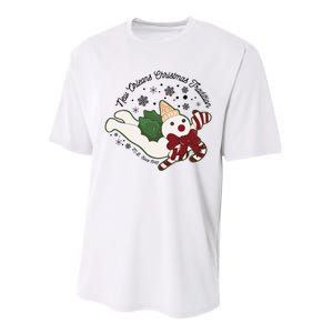 New Orleans Mr Bingle Christmas Tradition Snowmen Christmas Performance Sprint T-Shirt