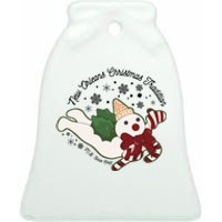 New Orleans Mr Bingle Christmas Tradition Snowmen Christmas Ceramic Bell Ornament