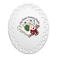 New Orleans Mr Bingle Christmas Tradition Snowmen Christmas Ceramic Oval Ornament