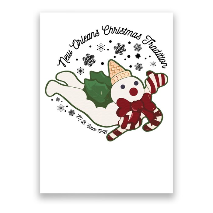 New Orleans Mr Bingle Christmas Tradition Snowmen Christmas Poster