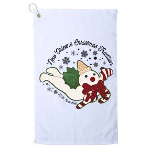 New Orleans Mr Bingle Christmas Tradition Snowmen Christmas Platinum Collection Golf Towel