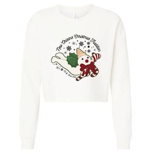 New Orleans Mr Bingle Christmas Tradition Snowmen Christmas Cropped Pullover Crew