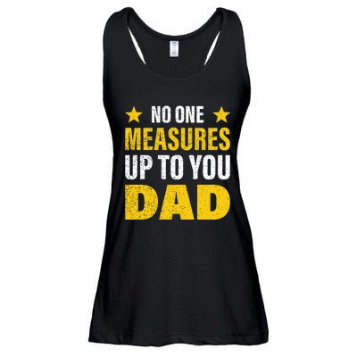 No One Measures Up To You Dad Ladies Essential Flowy Tank