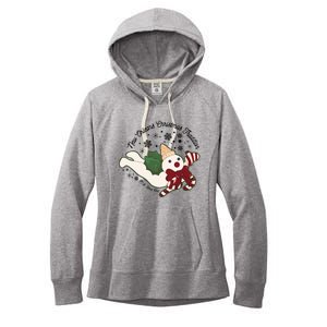 New Orleans Mr Bingle Christmas Tradition Snowmen Christmas Long Sleeve Women's Fleece Hoodie