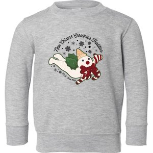 New Orleans Mr Bingle Christmas Tradition Snowmen Christmas Long Sleeve Toddler Sweatshirt