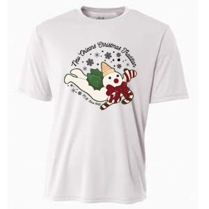 New Orleans Mr Bingle Christmas Tradition Snowmen Christmas Long Sleeve Cooling Performance Crew T-Shirt