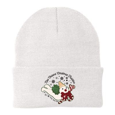 New Orleans Mr Bingle Christmas Tradition Snowmen Christmas Long Sleeve Knit Cap Winter Beanie
